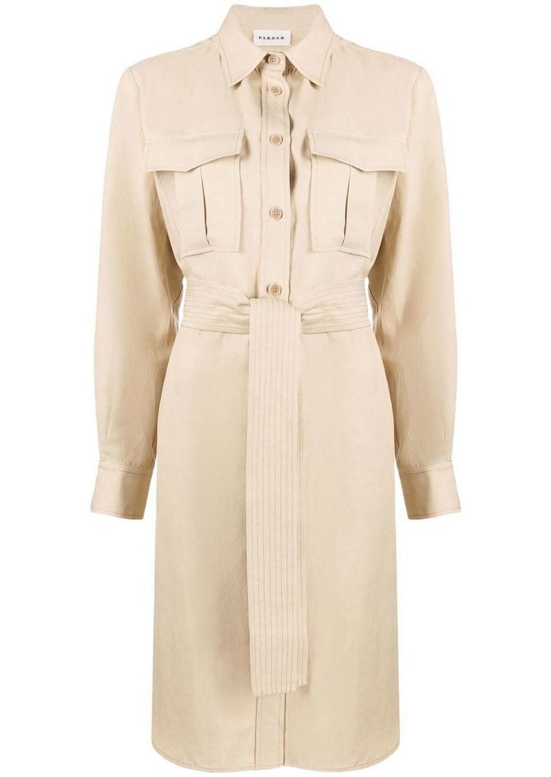 P.A.R.O.S.H. long-sleeve midi shirtdress