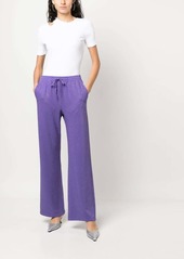 P.A.R.O.S.H. mesh-design cotton-blend trousers