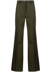 P.A.R.O.S.H. mid-rise virgin-wool flared trousers