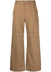 P.A.R.O.S.H. mid-waist straight-leg trousers