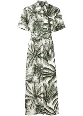 P.A.R.O.S.H. palm tree print shirt dress
