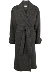 P.A.R.O.S.H. plaid-check pattern belted trench coat