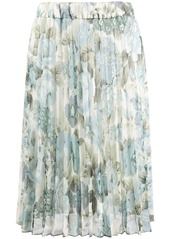 P.A.R.O.S.H. pleated floral print skirt