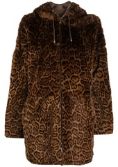 P.A.R.O.S.H. reversible leopard-print coat