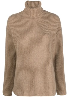 P.A.R.O.S.H. ribbed-knit cashmere rollneck jumper