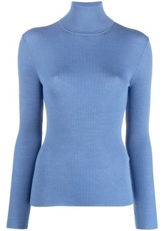P.A.R.O.S.H. roll-neck ribbed wool jumper