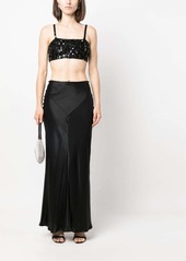 P.A.R.O.S.H. sequin-embellished cropped tank top
