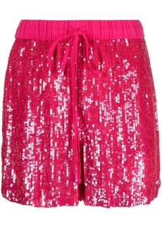 P.A.R.O.S.H. sequin-embellished drawstring shorts