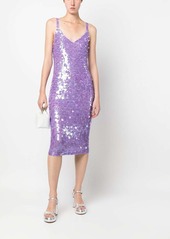 P.A.R.O.S.H. sequin-embellished midi dress