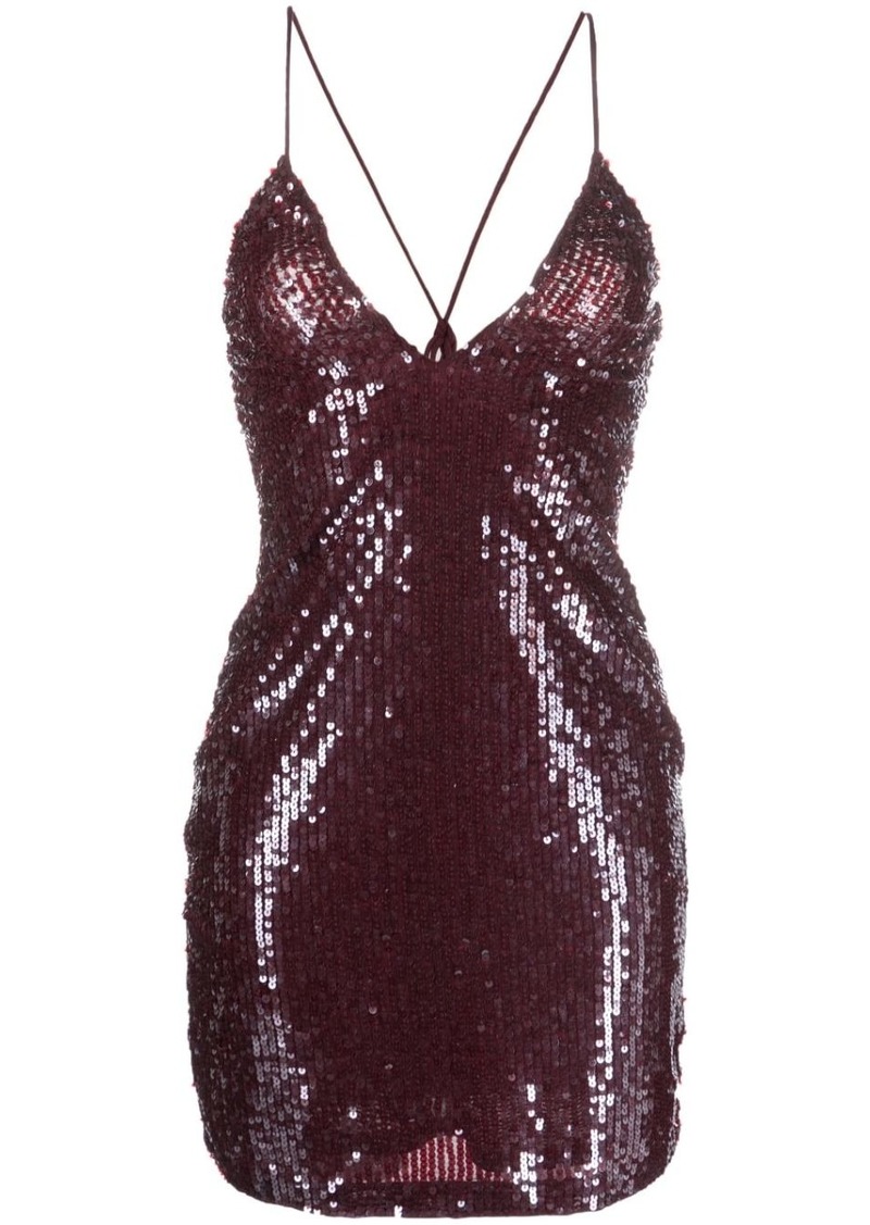 P.A.R.O.S.H. sequin-embellished mini dress