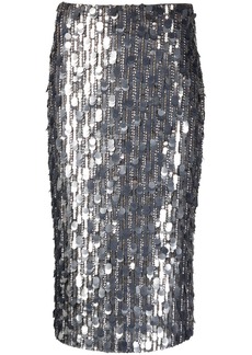 P.A.R.O.S.H. sequin-embellished pencil skirt