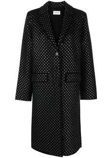 P.A.R.O.S.H. sequin-embellished single-breasted wool coat