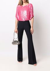 P.A.R.O.S.H. sequined cropped blouse