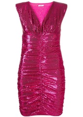P.A.R.O.S.H. sequinned ruched mini dress