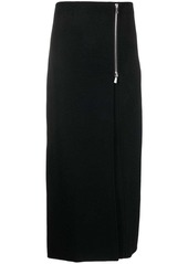 P.A.R.O.S.H. side-zip wool maxi skirt