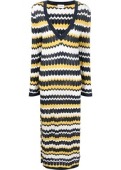 P.A.R.O.S.H. zigzag knitted dress