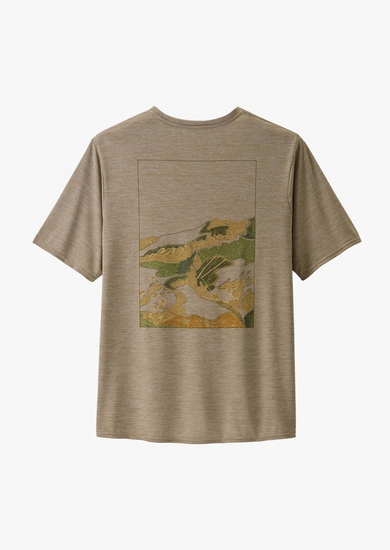 Patagonia Capilene Cool Daily Shirt In Trailways: Seabird Grey X-Dye