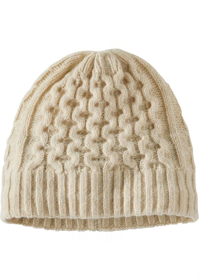 Patagonia Coastal Cable Beanie In Natural