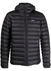 Patagonia logo-patch padded down jacket