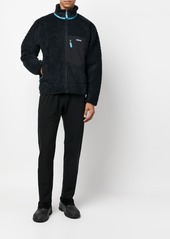 Patagonia logo-patch zip-up fleece jacket