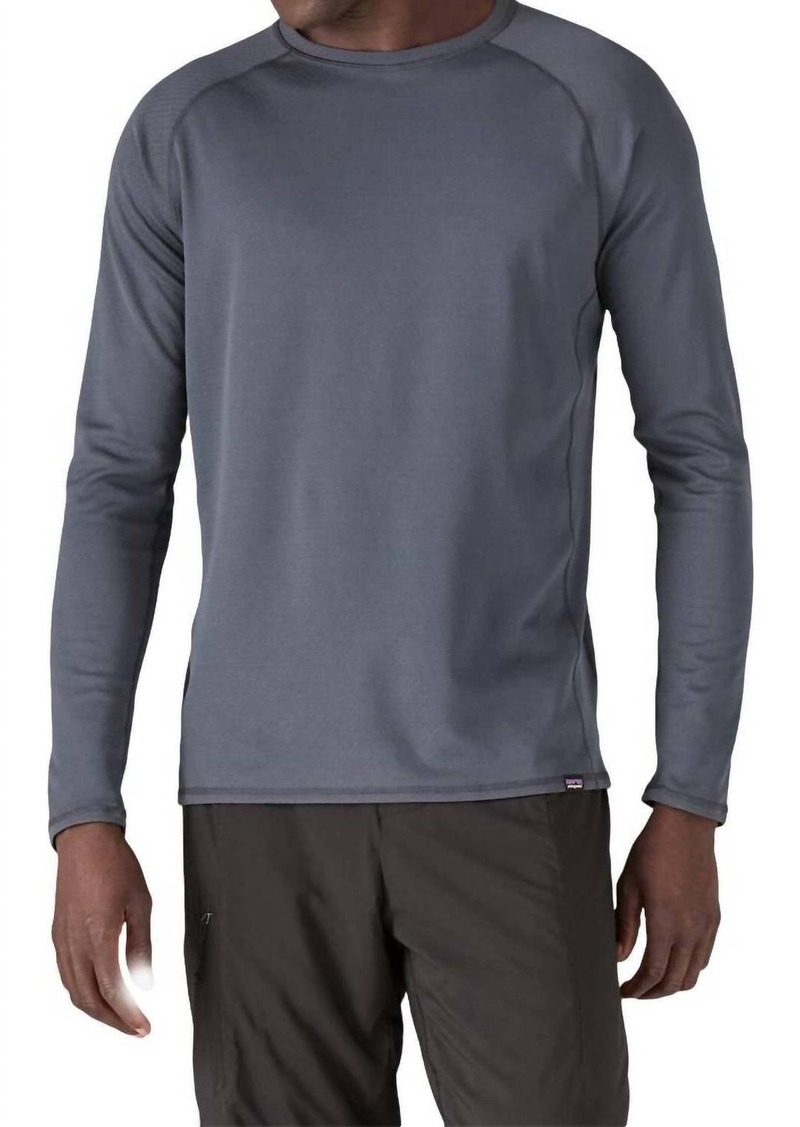 Patagonia Men's Capilene Midweight Crew Top In Black