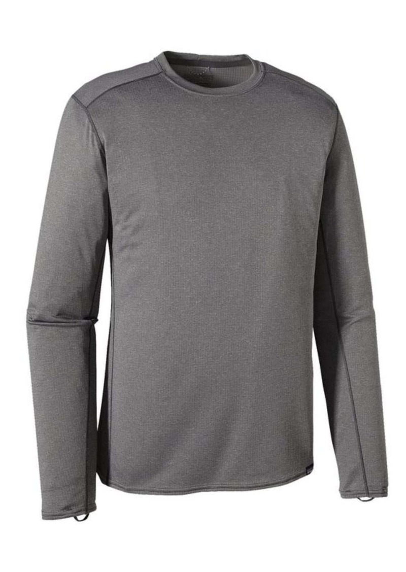 Patagonia Men's Capilene Midweight Crew Top In Forge Grey
