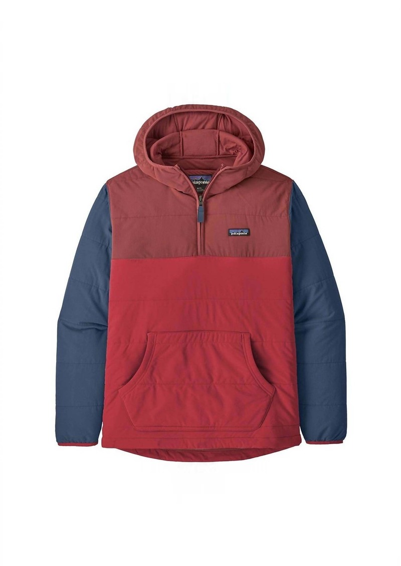 Patagonia Pack In Pullover Hoody In Wax Red