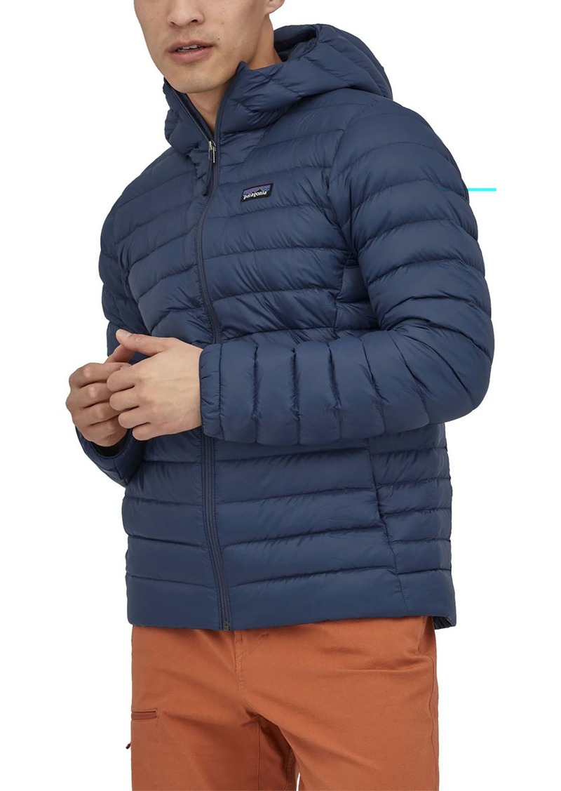 Patagonia Mens Hooded Down Sweater Jacket, Men's, XL, Blue | Father's Day Gift Idea