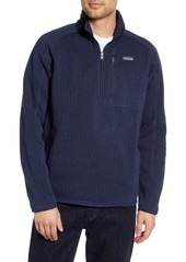 Patagonia Better Sweater Quarter Zip Pullover in New Navy Rib Knit at Nordstrom