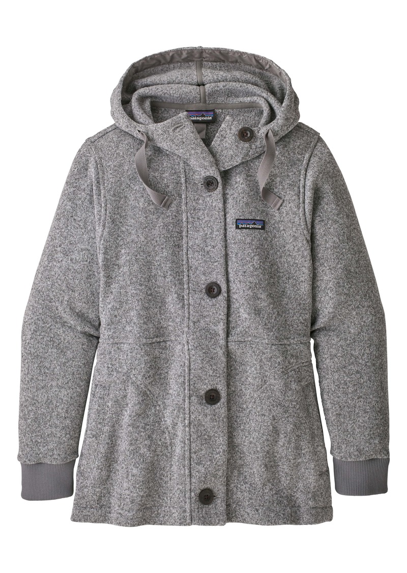 patagonia fleece hooded jacket