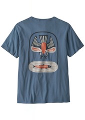 Patagonia Dive and Dinen Organic T-Shirt, Men's, Medium, Blue | Father's Day Gift Idea