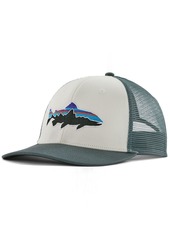 Patagonia Fitz Roy Trout Trucker Hat, Men's, Cliffs/Waves Natural | Father's Day Gift Idea
