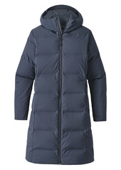 Patagonia Jackson Glacier Water Repellent 600-Fill-Power Down Hooded Parka in Smolder Blue at Nordstrom