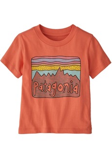Patagonia Kids' Fitz Roy T-Shirt, Boys', 6M, Pink