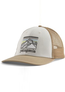 Patagonia Line Logo Ridge LoPro Trucker Hat, Men's, White