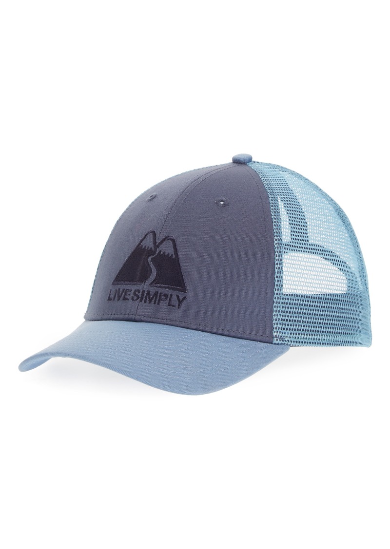 patagonia live simply trucker hat