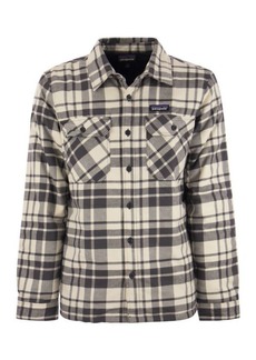 PATAGONIA Medium weight organic cotton insulated flannel shirt Fjord