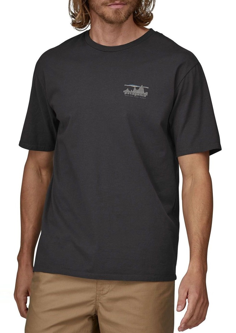 Patagonia Men's '73 Skyline Organic T-Shirt, Small, Black