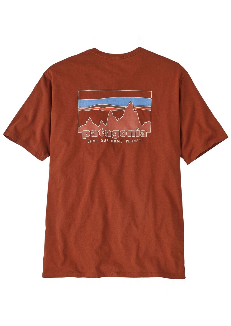 Patagonia Men's '73 Skyline Organic T-Shirt, Small, Red