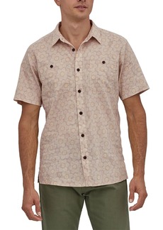 Patagonia Men's Back Step Button Down Shirt, Small, Matilija Poppy/Shrm Taupe
