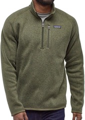 Patagonia Men's Better Sweater 1/4 Zip Pullover, Small, Black | Father's Day Gift Idea