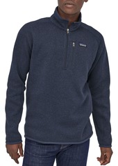 Patagonia Men's Better Sweater 1/4 Zip Pullover, Small, Black | Father's Day Gift Idea