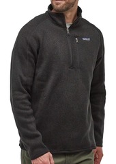 Patagonia Men's Better Sweater 1/4 Zip Pullover, Small, Black | Father's Day Gift Idea