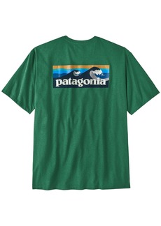 Patagonia Men's Boardshort Logo Pocket Responsibili-Tee, Medium, Green