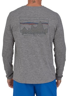 Patagonia Men's Capilene Cool Daily Graphic Long Sleeve Shirt, Small, Gray