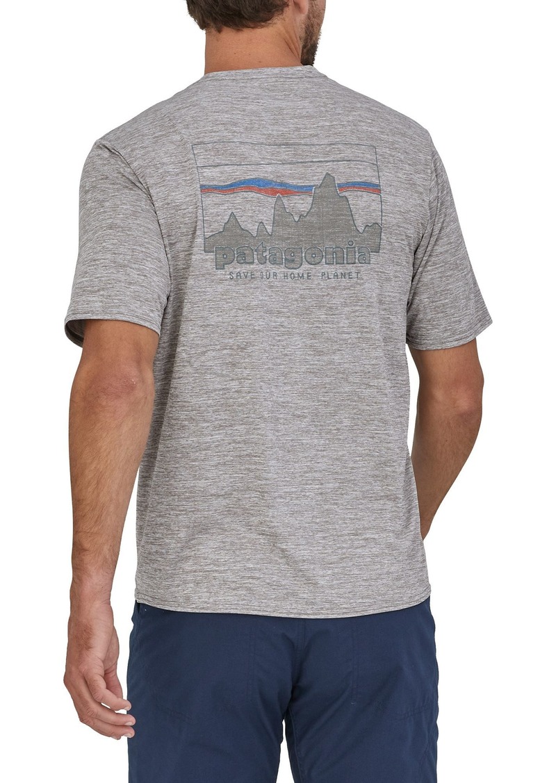 Patagonia Men's Capilene Cool Daily Graphic Shirt, Small, 73 Skyline/Feather Grey | Father's Day Gift Idea