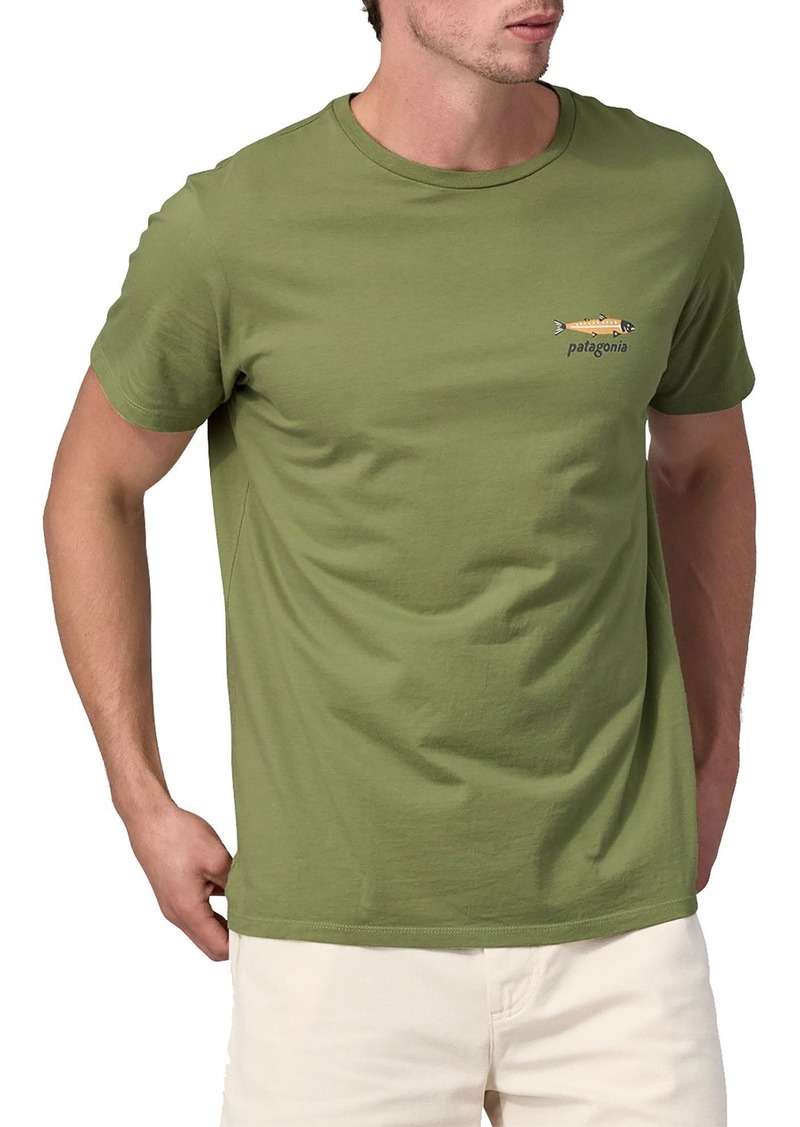 Patagonia Men's Dive & Dine Organic T-Shirt, Small, Buckhorn Green | Father's Day Gift Idea