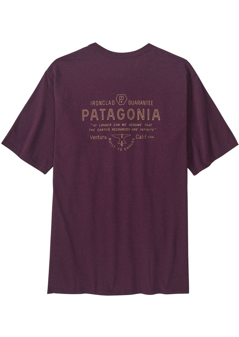 Patagonia Men's Forge Mark Responsibili-Tee®, Small, Purple | Father's Day Gift Idea