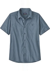 Patagonia Men's Go To Button Up Shirt, Small, High Hopes Geo/Salmdr Grn | Father's Day Gift Idea