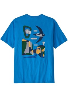 Patagonia Men's Granite Swift Organic T-Shirt, Medium, Vessel Blue